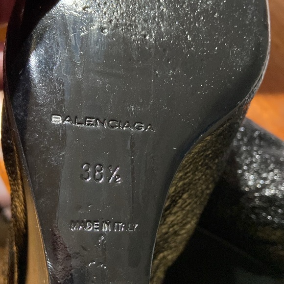 Balenciaga sparkling wedges size 7 US look new worn only a few times - Picture 8 of 11